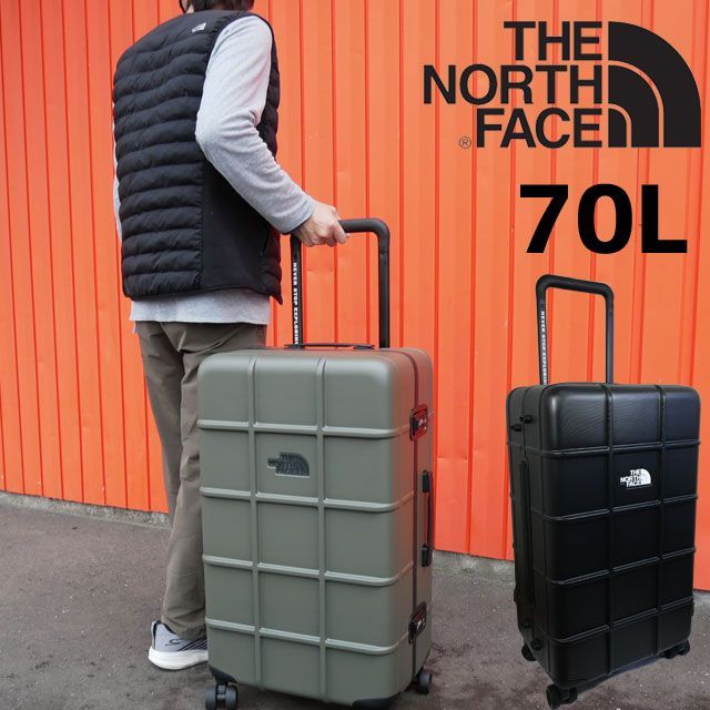 新品未使用ザ・ノース・フェイス スーツケースキャリーケース 70L 早いもの勝ちH76×W445×D32cm