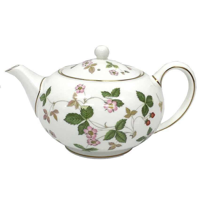 未使用 WEDGWOOD ウェッジウッド ワイルドストロベリー ティーポット S 