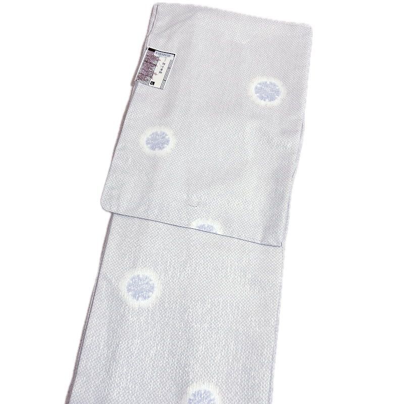 白大島紬　縦縞　グラデーション　小紋　着物　033a p 白大島紬 縦縞 グラデーション 小紋 着物 033a p