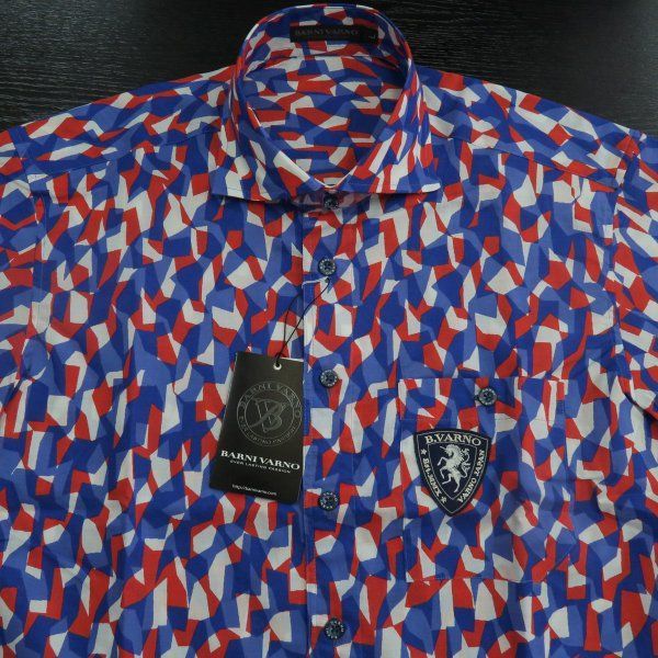バーニヴァーノ 半袖シャツ L BSS-GSH2474-45 BARNI VARNO - メルカリ
