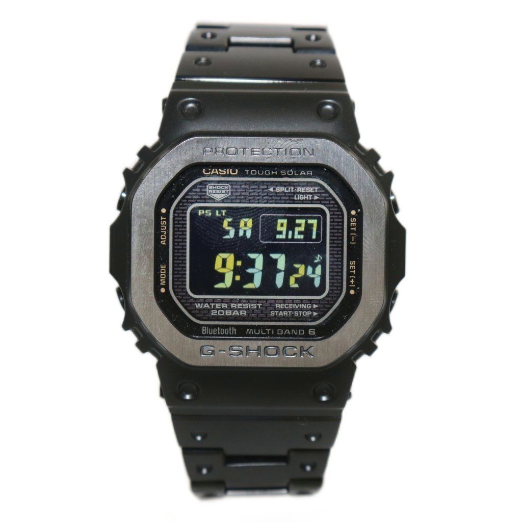 カシオジーショック CASIO G-SHOCK FULL METAL 腕時計 ウォッチ タフソーラー デジタル ステンレス デイト 黒 ブラック GMW-B5000MB-1JF XZ
