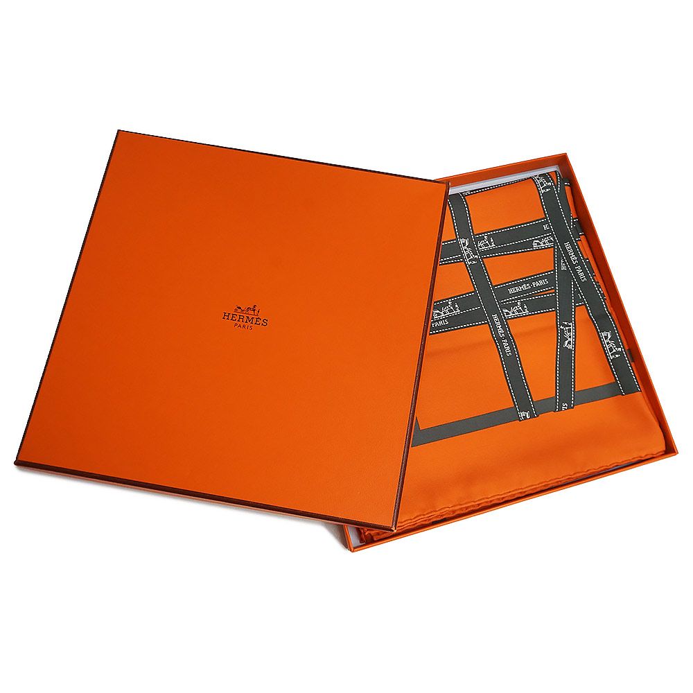 HERMESエルメス ボルデュック カレ90 マロン スカーフ