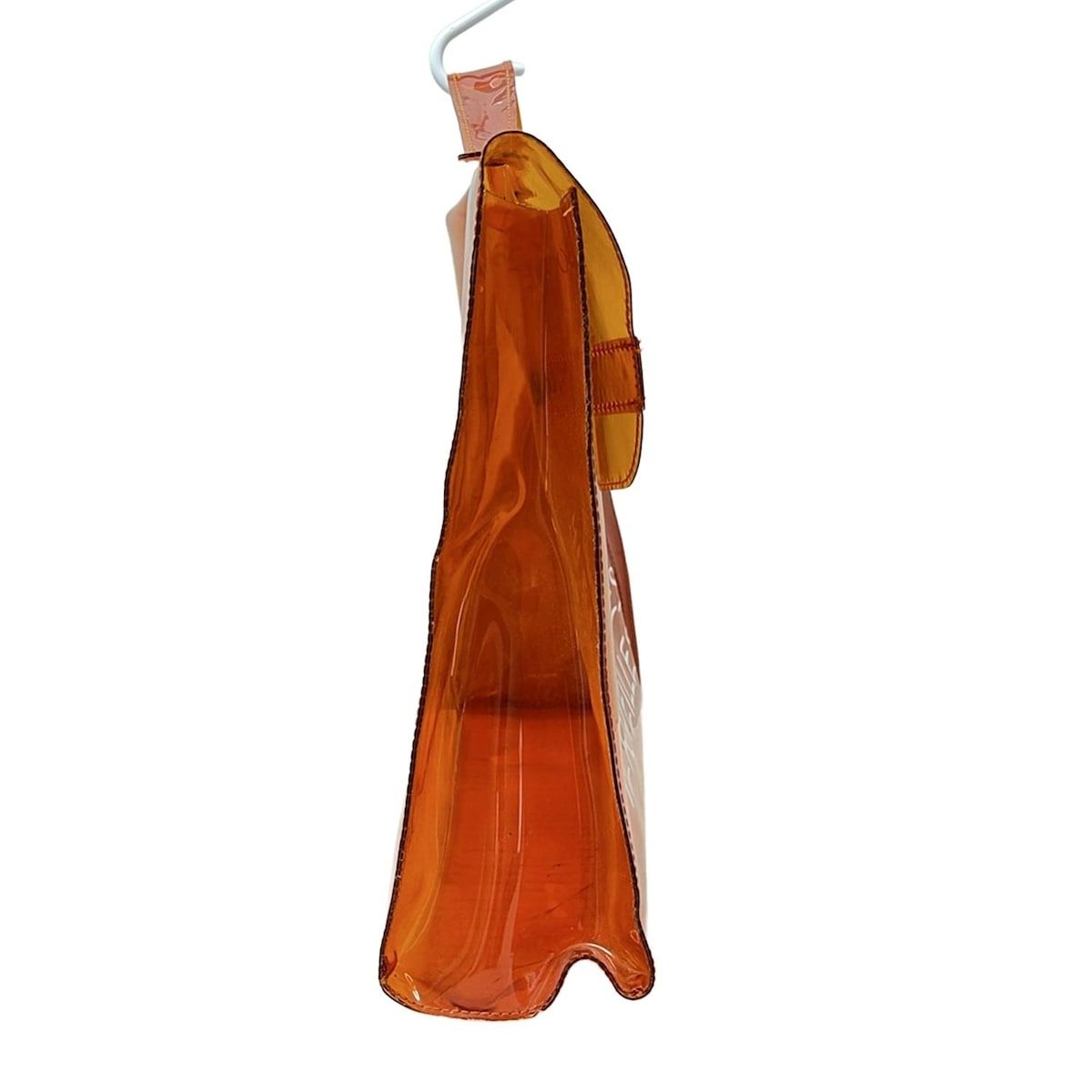 HERMES(エルメス) ハンドバッグ ビニールケリー オレンジ ゴールド金具  