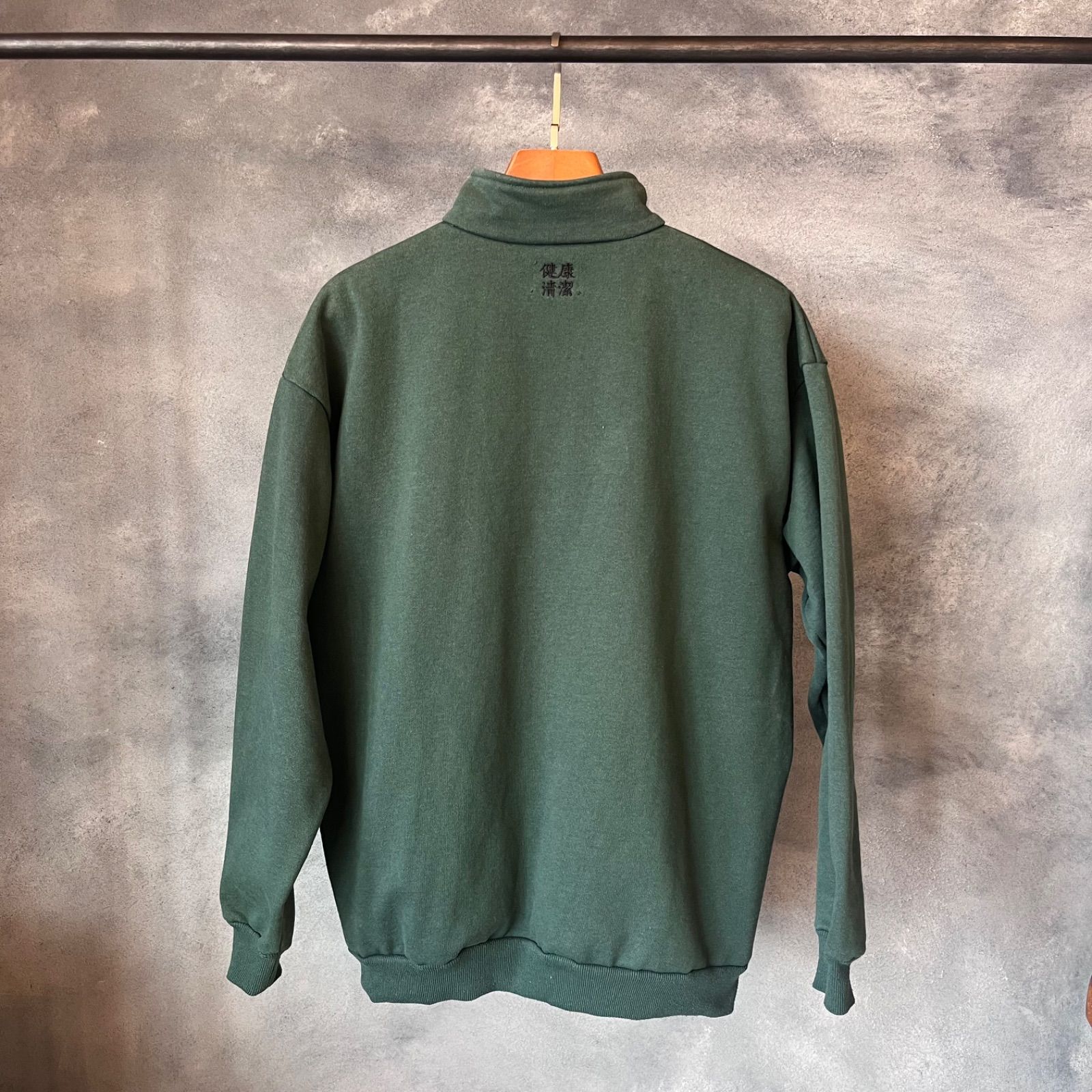 FROCLUB×FREAK'S STORE スモールロゴ ハーフスナップ スウェット