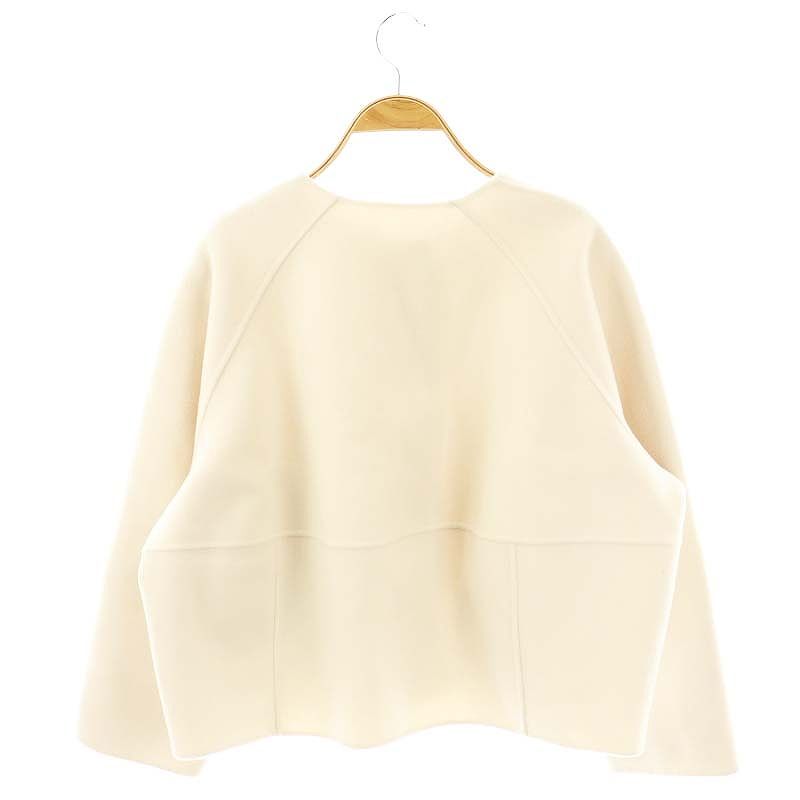 美品　23区 32 ウールリバー　ショートブルゾン　ノーカラー ウールリバー ショート ブルゾン / 23区 | ファッション通販