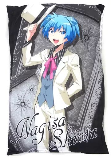 新品　暗殺教室　渚＆業　ジャンボクッション　フジテレビ 中古】クッション・抱き枕・本体(キャラクター) 潮田渚/赤羽業