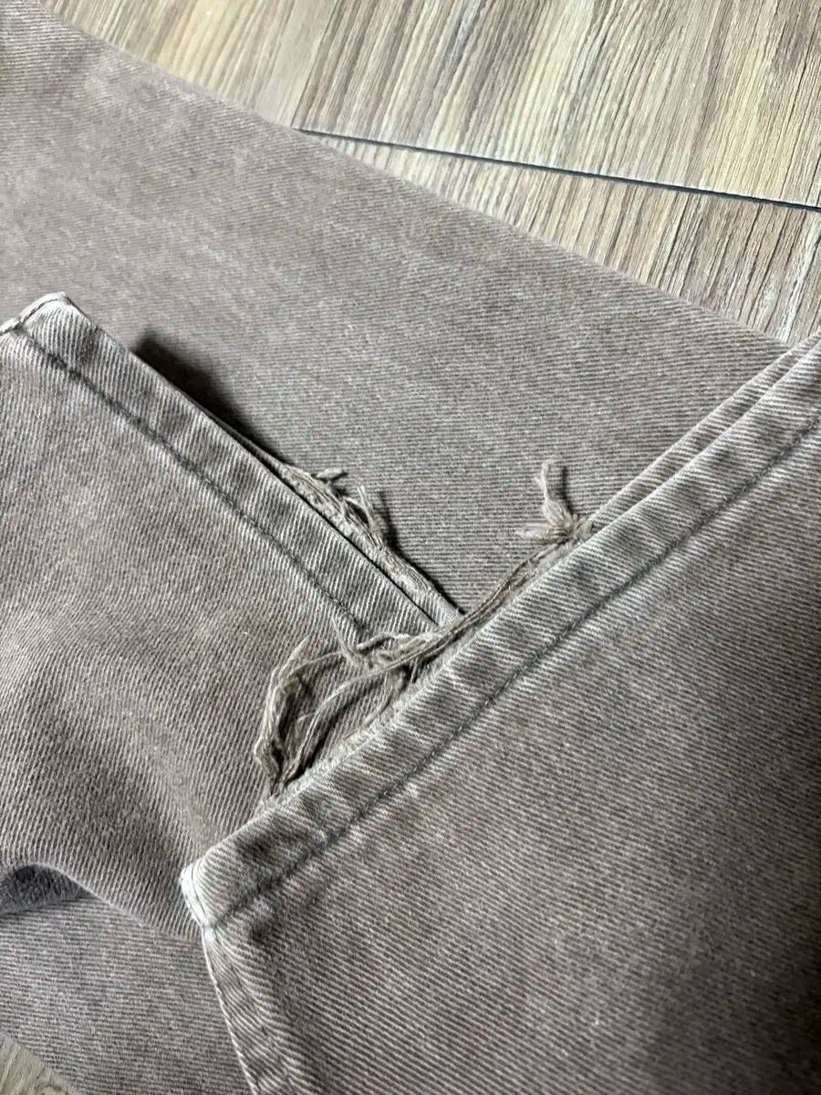  36 Carhartt シングルニー スポーツブラ ブラウン その他 デニム ジーンズ