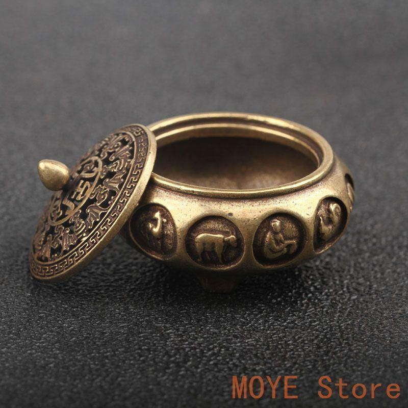 銅細工 十二支薫香炉 三足檀香炉 仏堂 香道具 装飾品 工芸品 美術品 置物 銅器 香炉 海獣両耳薫炉 三足銅炉茶道香炉 装飾品 工芸品 置物