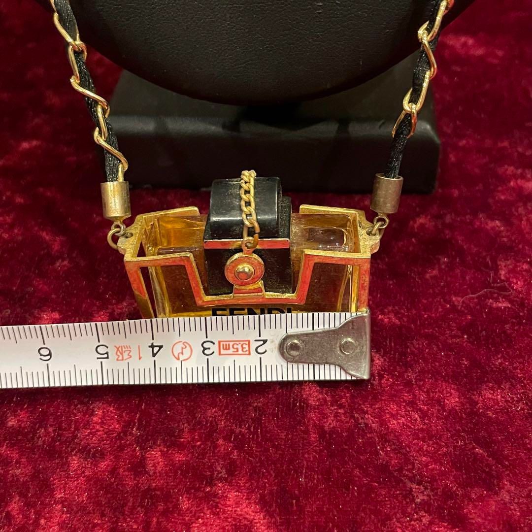 vintage FENDI フェンディ 香水ボトル チェーン ネックレス