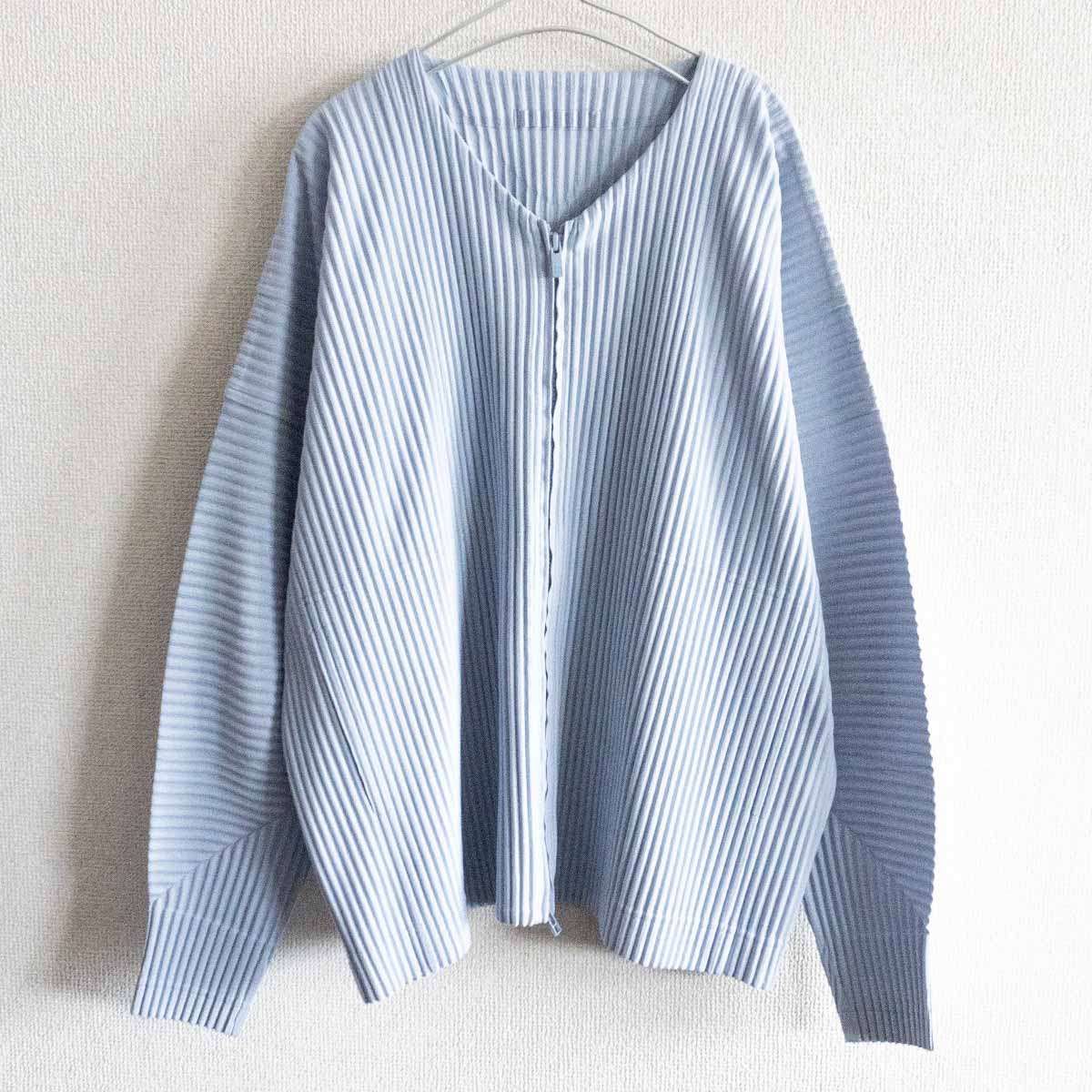 【美品】 HOMME PLISSE ISSEY MIYAKE【23AW MONTHLY COLOR/プリーツ ジャケット】 オムプリッセ イッセイミヤケ 2405361