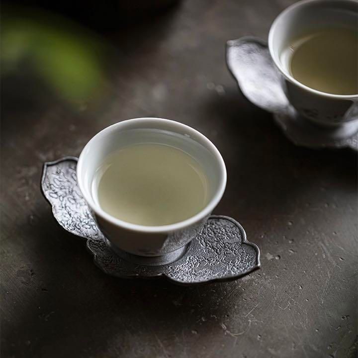 錫製 茶托 茶器 茶道具 煎茶道具 5客 - メルカリ