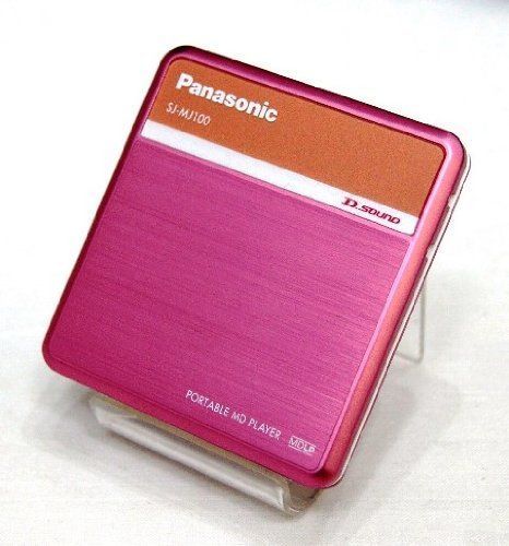 中古】 Panasonic パナソニック SJ-MJ55-R レッド ポータブルMD