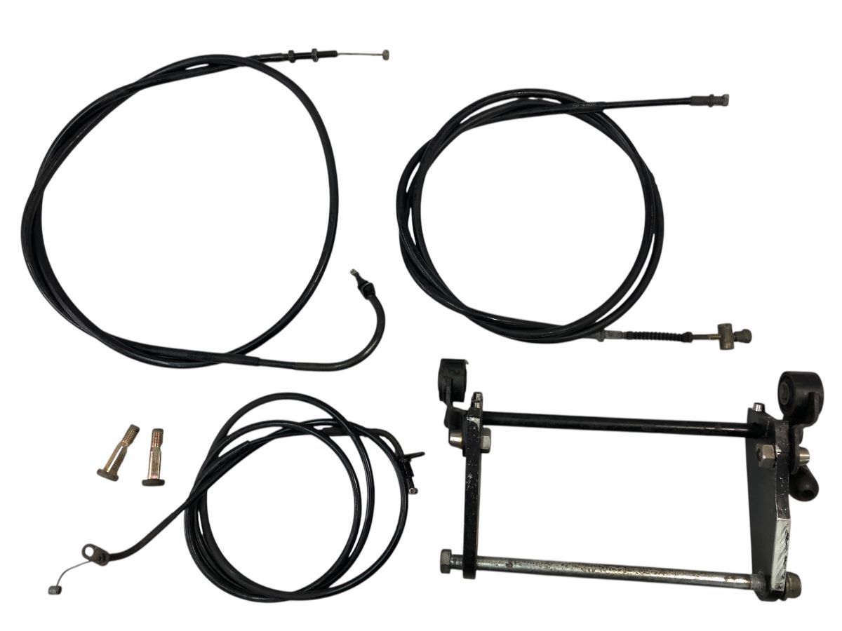 YAMAHA リモコンジョグ JOG-ZR SA16J ロンホイ ワイヤー セット 曲りほつれ無し 交換 カスタムにも 2774-M6627