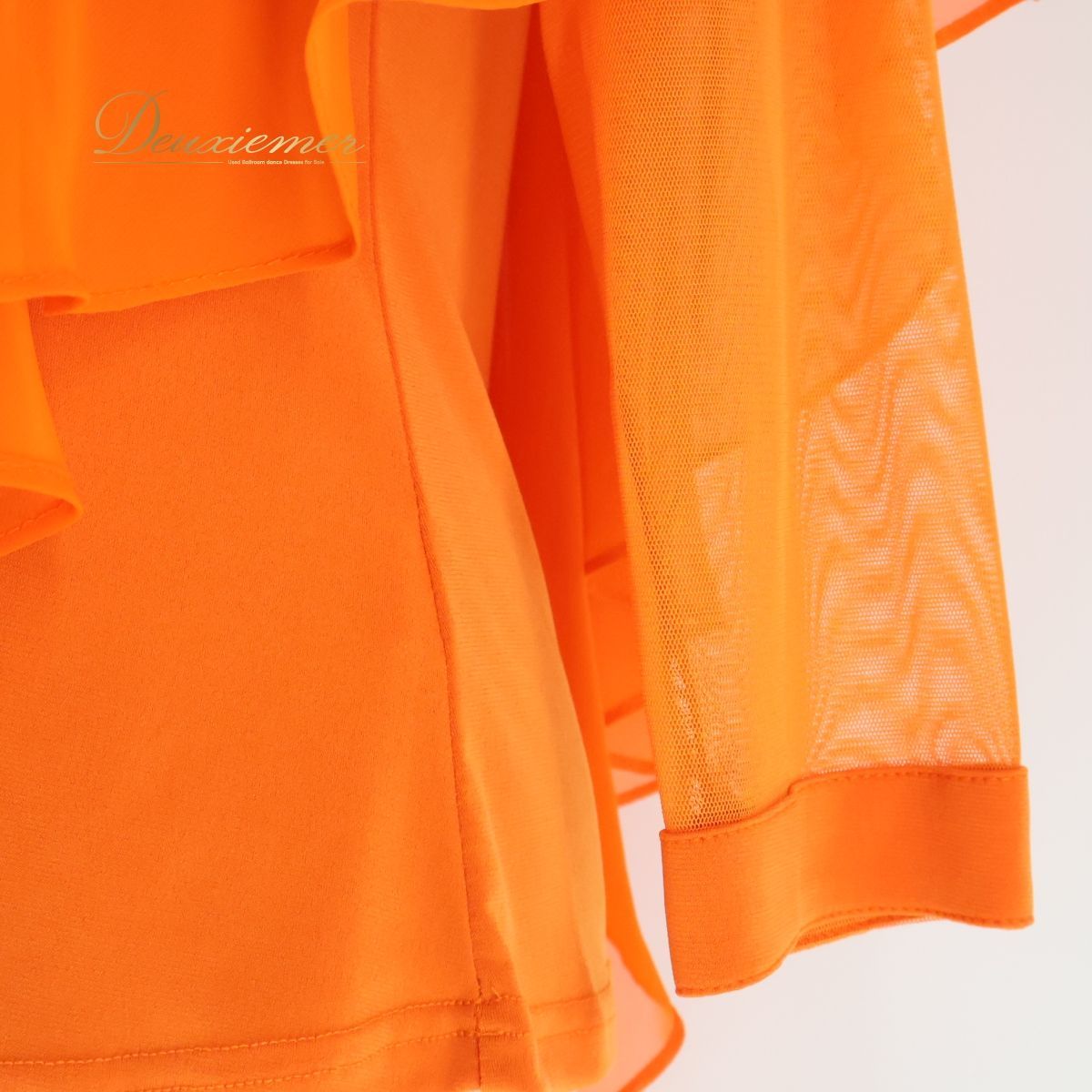 社交ダンス トップス クリエイトサン レッスン ブラウス オレンジ系