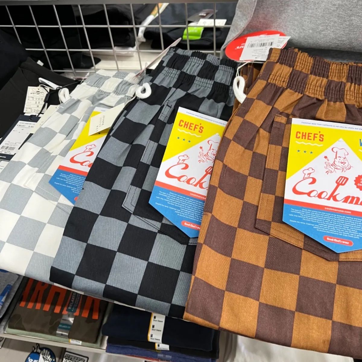 Cookman クックマン 定番 シェフパンツ チェッカー柄 チェック柄 XL クックマン COOKMAN シェフパンツ CHEF PANTS 柄パンツ