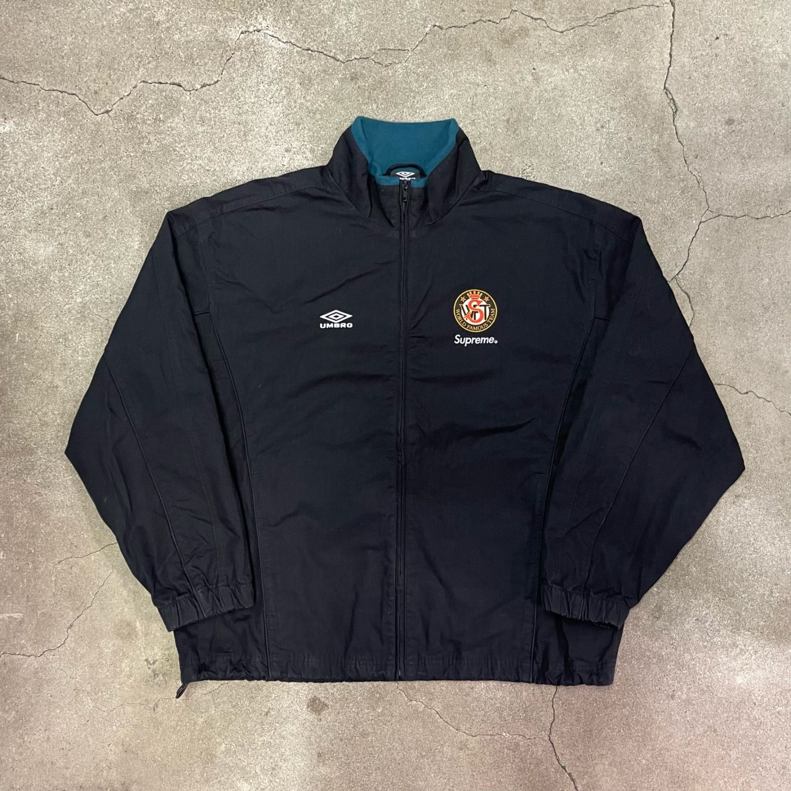 ジャケット・アウター Supreme Umbro Cotton Ripstop TrackJacket Supreme Umbro Cotton Ripstop Track Jacket Black White Red
