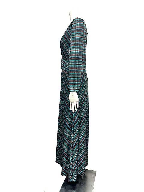 未使用】【新古品】Kay me ケイミー グリーンタータンチェック ロングA  