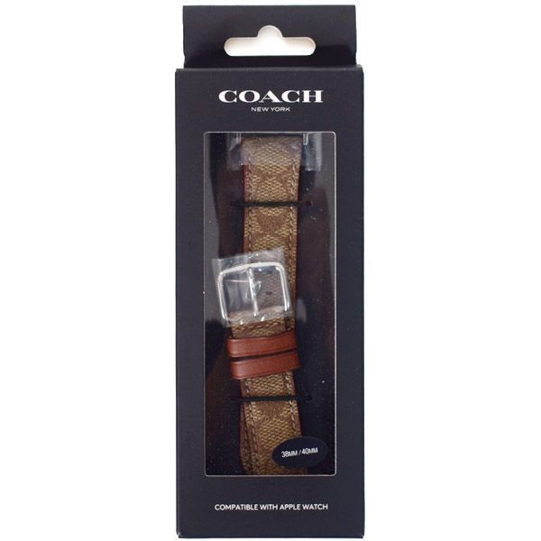 コーチ アップルウォッチ 替えベルト COACH シグネチャー アップルウォッチ applewatch 替えベルト レザー ストラップ ウォッチ 腕時計 カーキ【訳あり】CE911