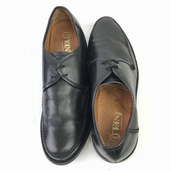オランダ老舗 ヴァンライアー 本革 Uチップ 27.5 黒 ドレスシューズ ビジネス J-96