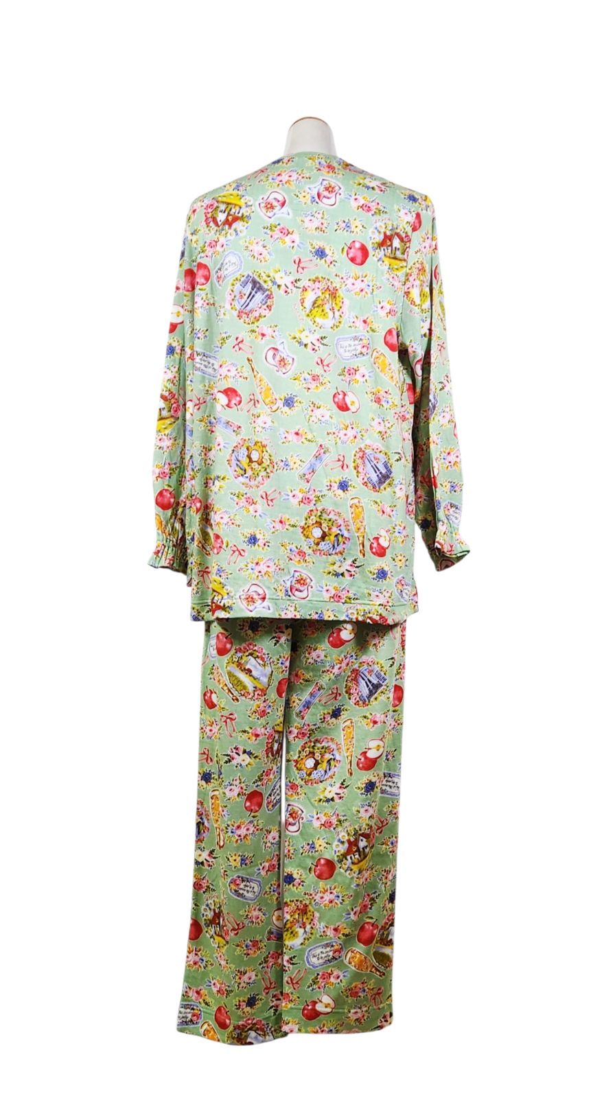 長袖半開メローパジャマ