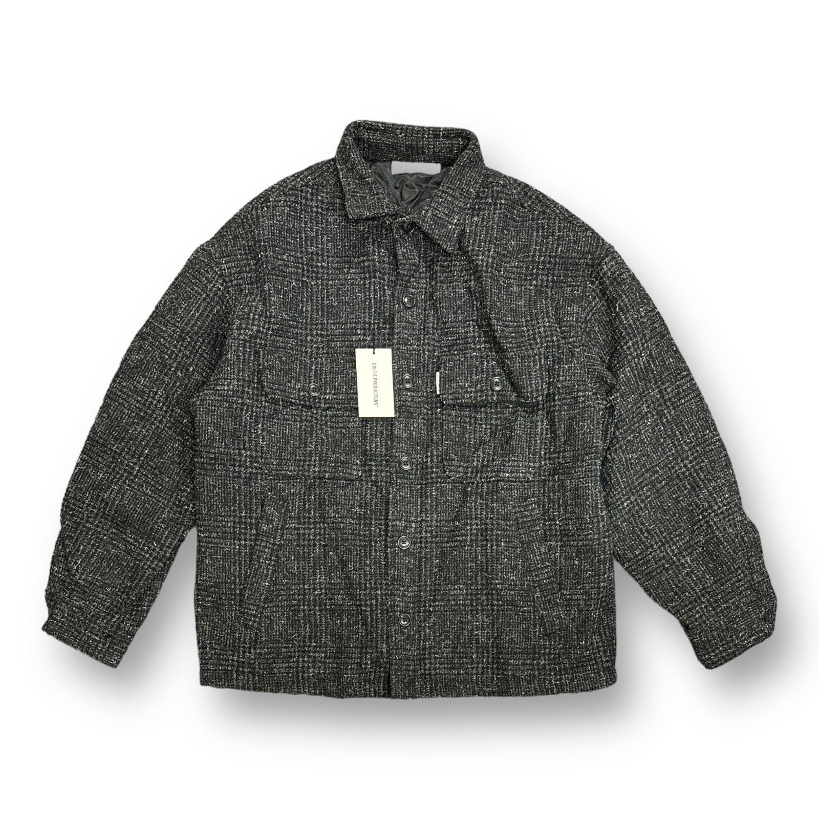 美品定価66000 COOTIE グレンチェックCPOジャケットL キルティング COOTIE / グレンチェックCPOジャケット