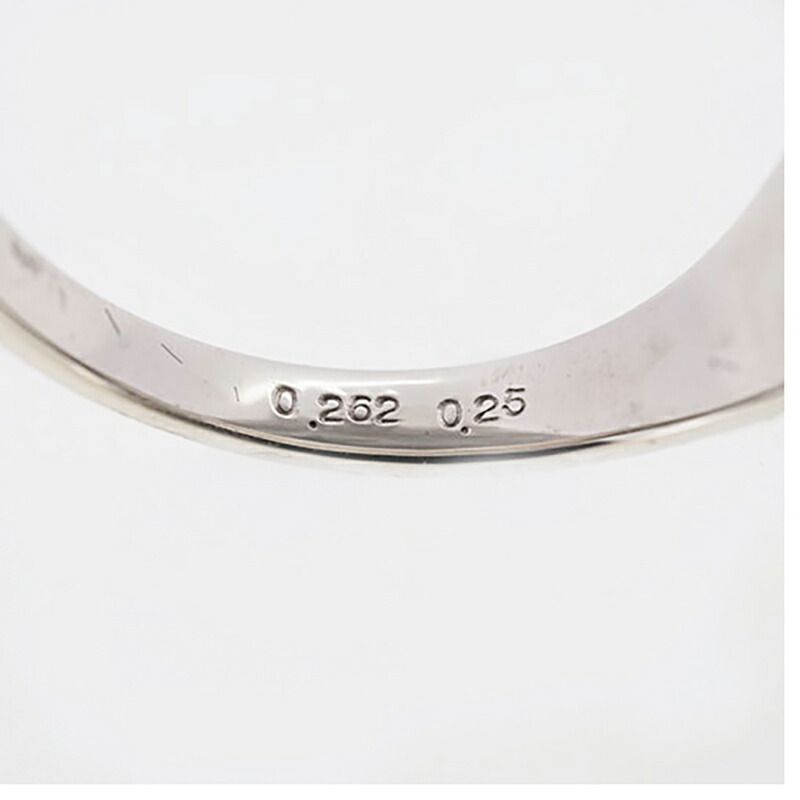 jv445】 リング Pt900 プラチナ ダイヤモンド 0.262ct/0.25ct 12号 未  