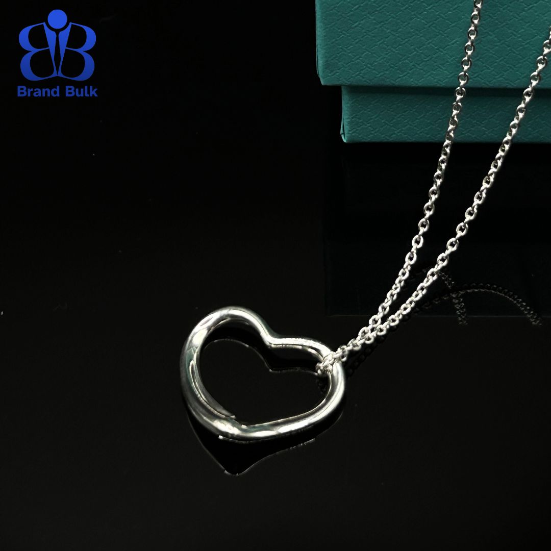 美品】Tiffany & Co オープンハート ネックレス ペンダント M 美品】Tiffany & Co オープンハート ネックレス ペンダント M