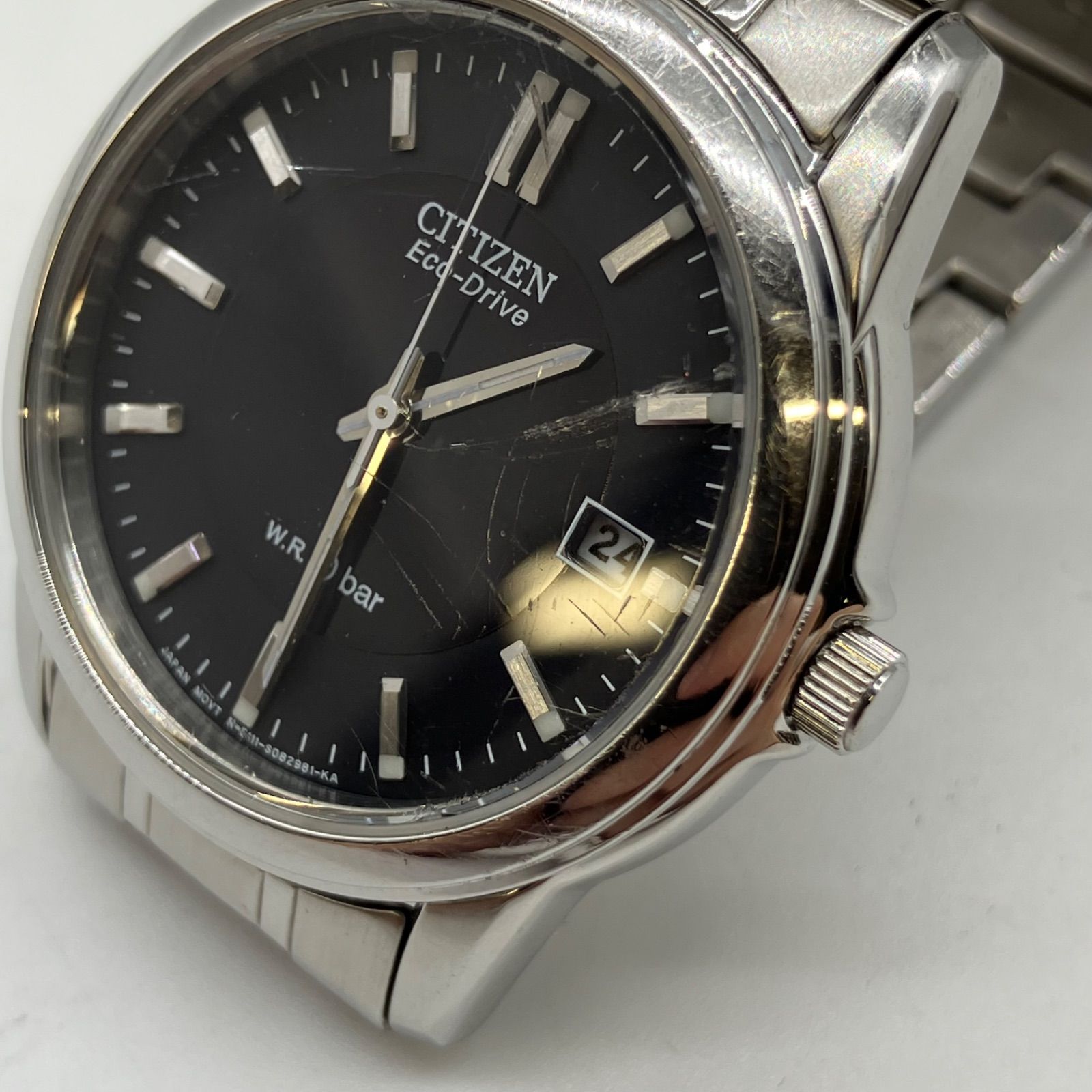 TA403【稼働品】CITIZEN 腕時計 Eco-Drive W.R. 10 bar - メルカリ