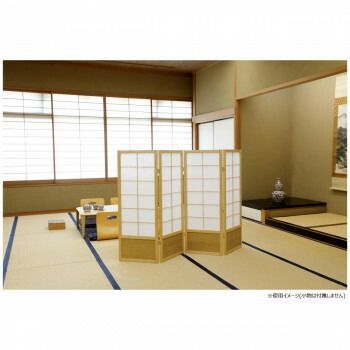 弘益 KOEKI UTILITY 和風衝立4連 ナチュラル 高さ1200mm JPS1204NA