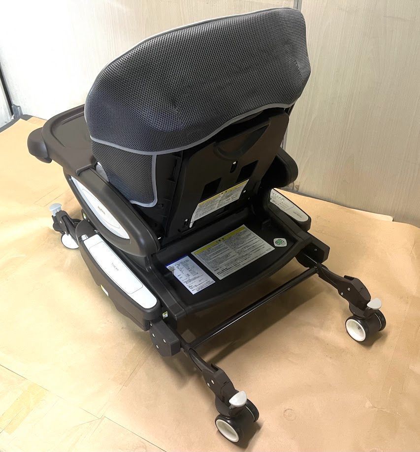 未使用 アップリカ ハイローチェア ユラリズムオートライト 電動 メランジグレー 工場 直営 店ベビー・キッズ - ほぼ未使用アップリカ 電動ハイ