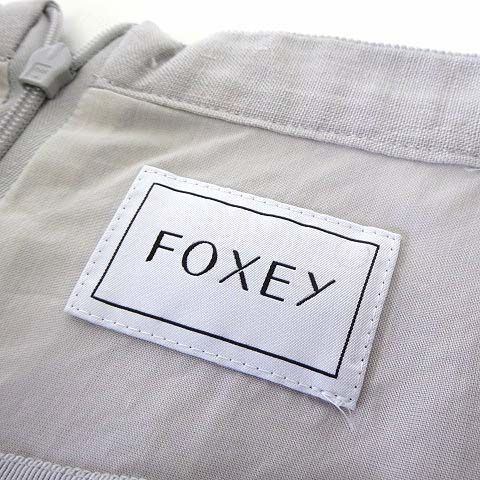 フォクシー FOXEY スカート フレアスカート ギャザー ピンタック