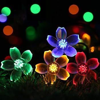 cshare LED ソーラー ストリングライト イルミネーションライト 50LED 7M 屋外 ガーランドライト キャンプ IP65防水 8モード 夜間自動点灯 クリ