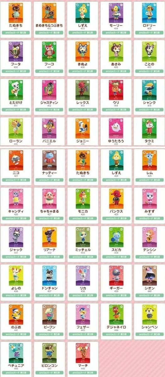 ５弾 48枚 あつまれどうぶつの森 amiiboカード フルコンプリートセット - メルカリ