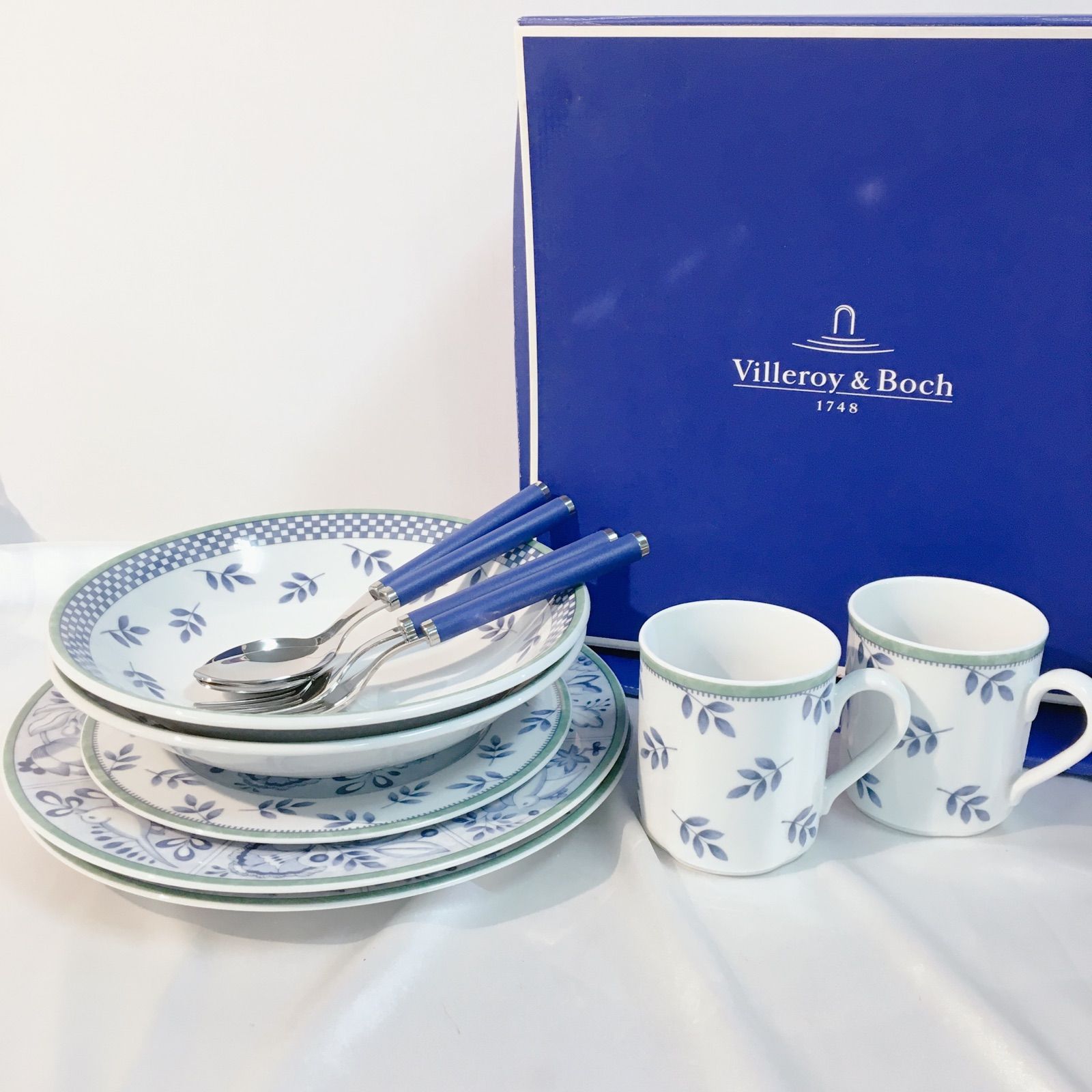 美品】Villeroy&Boch 大皿 中皿 深皿 マグカップ フォーク スプーン 