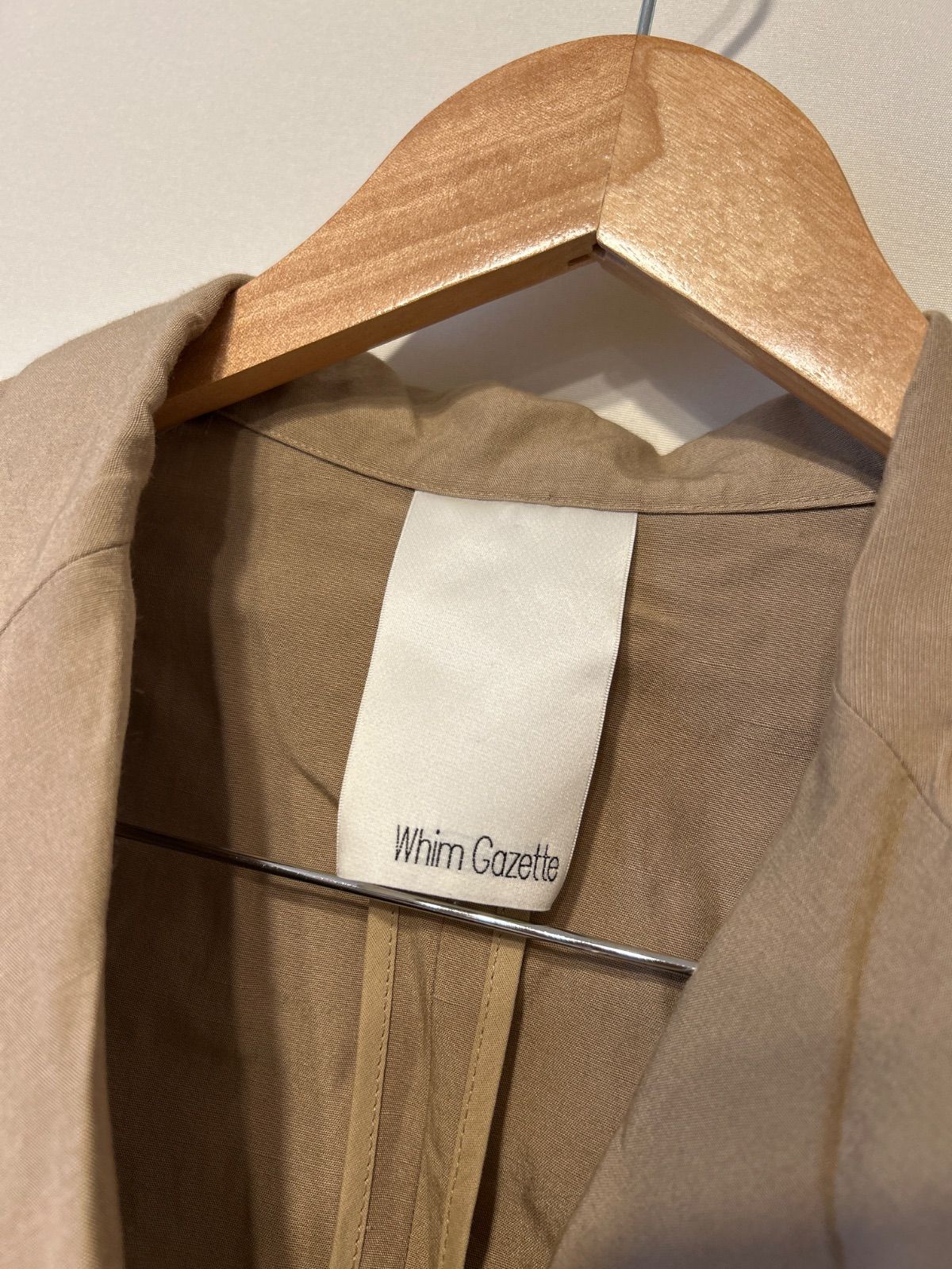 最終お値下げ　Whim Gazetteダブルジャケット　ベージュ ダブルボタンジャケット | Whim Gazette(ウィム ガゼット