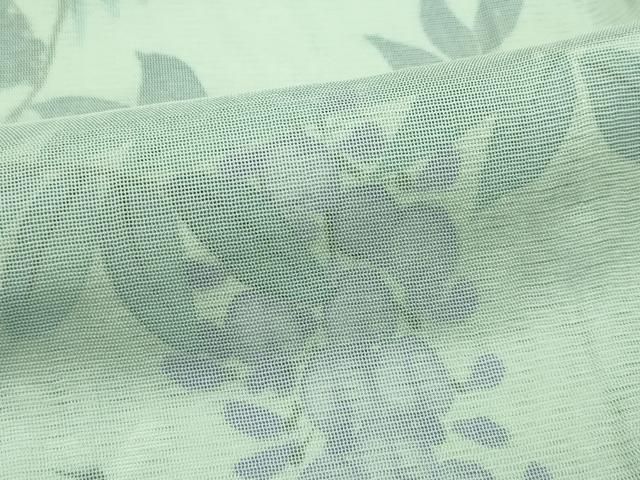 平和屋着物□極上 訪問着 無双 紗袷 紗×絽 手描き 藤花房 暈し染め 柳