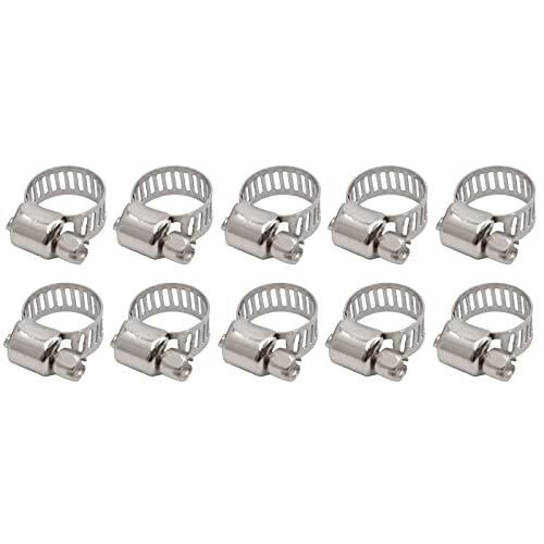 METALLIXITY 調節可能なバンドホースクランプ 13 mm 19 mm 50個 メタルクリップ ホーム ガーデン チューブ パイプ固定用