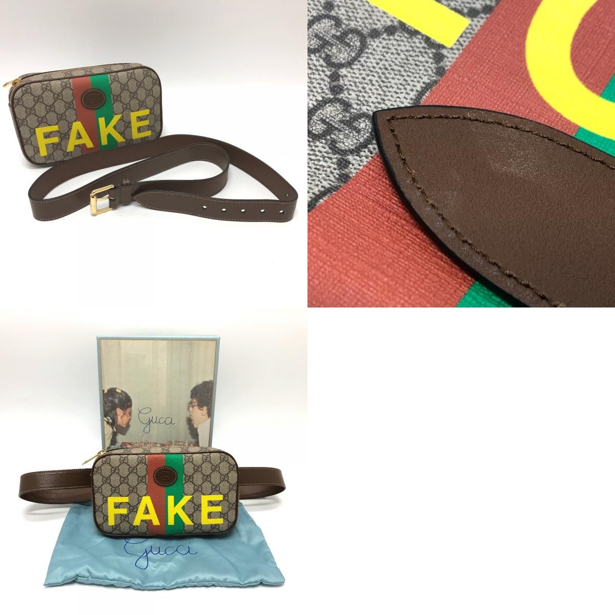 GUCCI グッチ ウエストバッグ FAKE 302695 GGスプリームキャンバス 