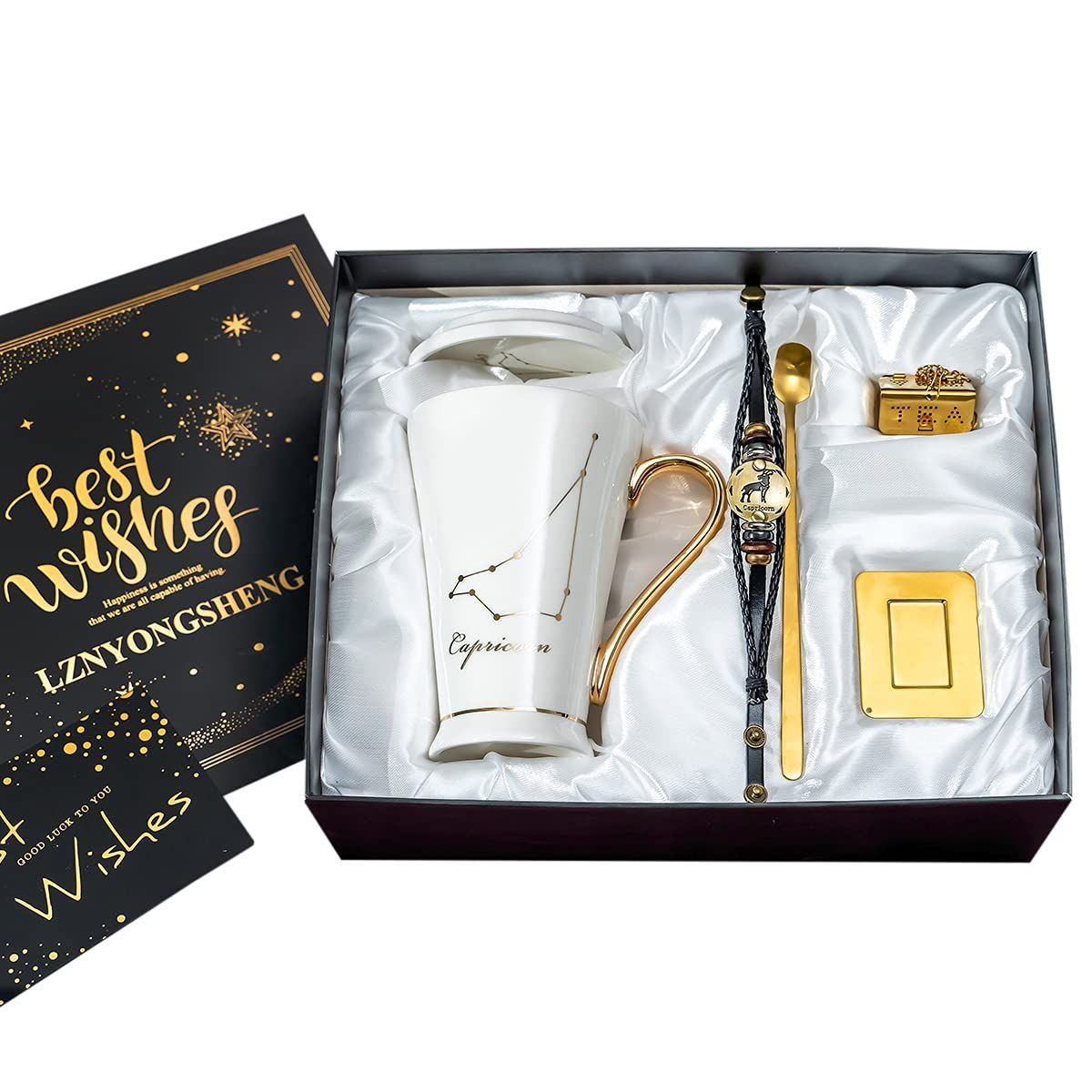 彼女 プレゼント 妻 姉 女友達 男性女性 贈り物 母親父親 星座 夫婦 おしゃれ カップル マグカップ 結婚記念日 山羊座コーヒーカップ