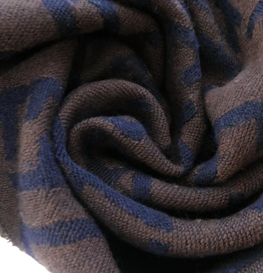 FENDI フェンディ ヴィンテージ ズッカ柄 フリンジ マフラー ストール