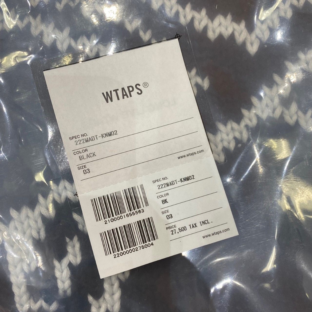 wtaps ARMT SWEATER POLY. X3.0 S Small-