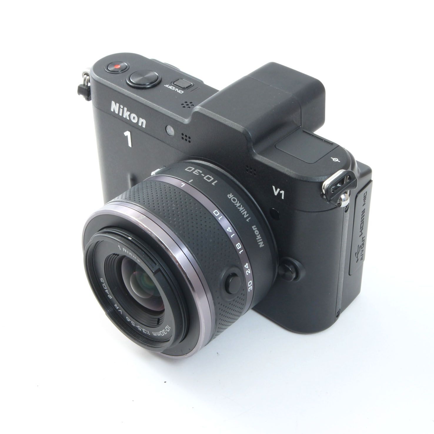 シャッター数880回】 ニコン Nikon1 V1 ブラック + 1NIKKOR 10
