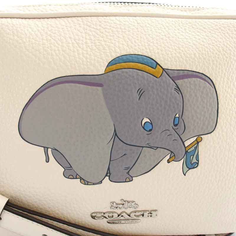 COACH コーチ Disney コラボ ダンボ シグネチャー ショルダーバッグ レザーキャンバス