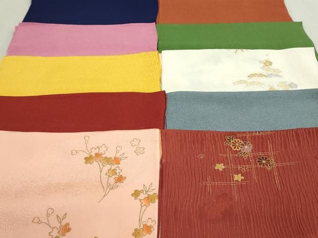 平和屋着物 和装小物 帯揚げ10枚セット 正絹 DAAV8197by