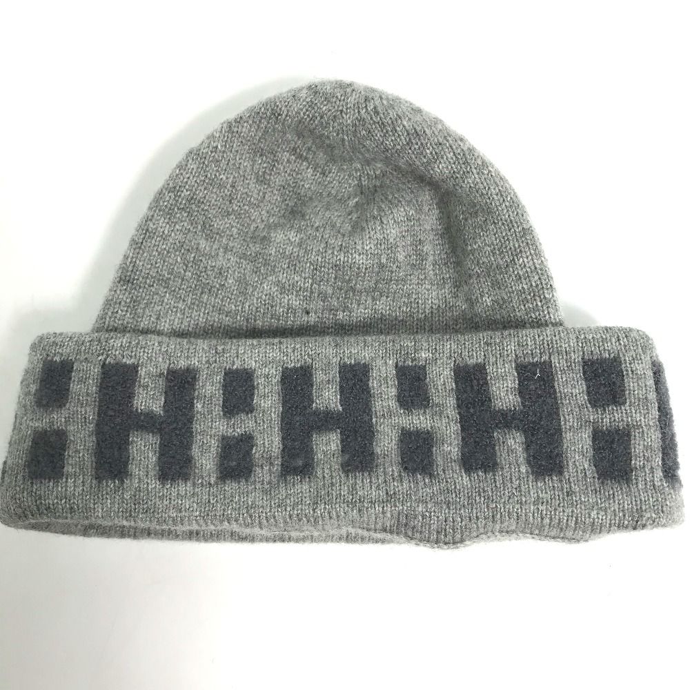 エルメス　カシミアニットビーニー HERMES】編み模様が特徴/カシミア ☆ Heaven Twist ビーニー