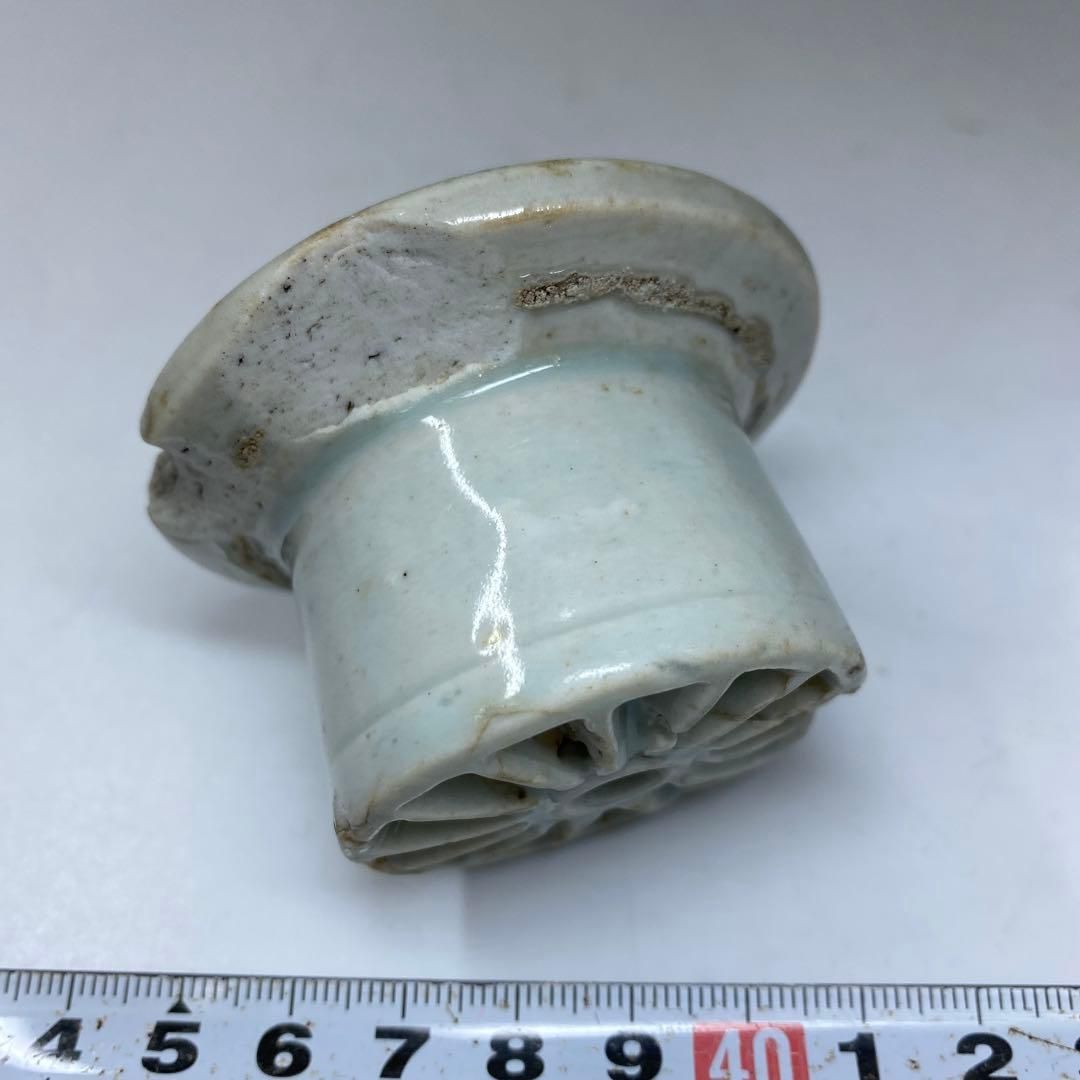 朝鮮美術 18世紀李朝置物 幅約6.5㎝ 東Y6-0924① 朝鮮美術