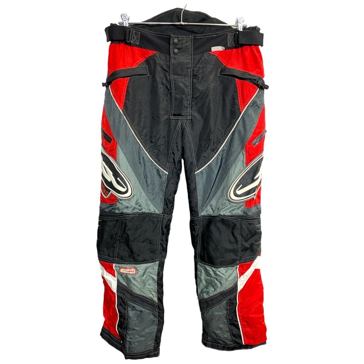 CASTLE X バイクウェア W38 ビッグサイズ ブラック レッド 古着卸 アメリカ仕入 2406-164