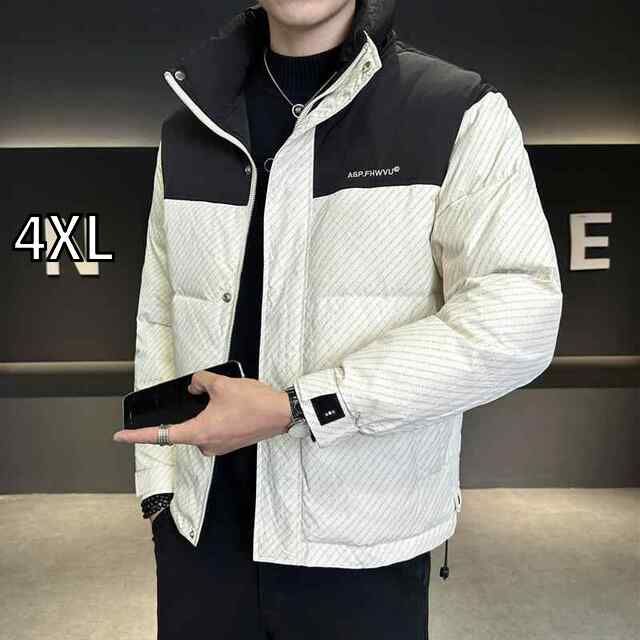 4XL 春 コーデ メンズ 服 シンプル ファッション オシャレ 大人 かっこいい 大きいサイズ ストリート 紳士服 冬 ダウン ジャケット 軽 暖かい ハイエンド スタンドカラー カジュアル 防寒