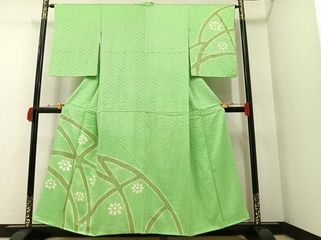 訪問着 花柄　螺鈿　若向　未使用品　パールトーン加工　特Ｃカ 訪問着 花柄 螺鈿 若向 未使用品 パールトーン加工 特Cカ