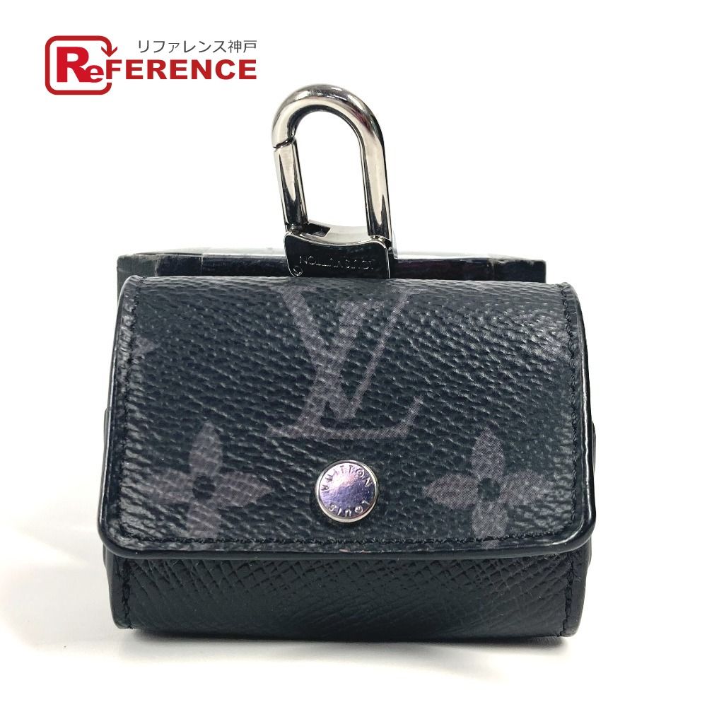 LOUIS VUITTON ルイヴィトン イヤフォンケース LV イヤホン ポーチ M00341 モノグラムキャンバス ブラック